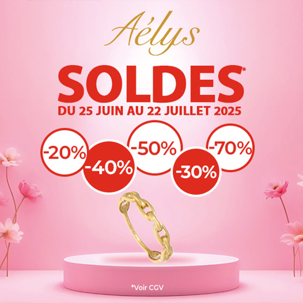 Soldes Aelys en ce moment et jusqu'au 22 juillet 2025