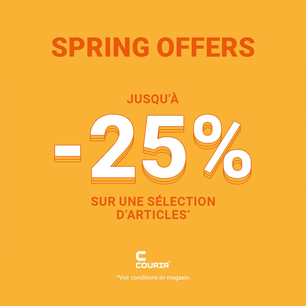 Spring Offers chez Courir : -25% sur une sélection*