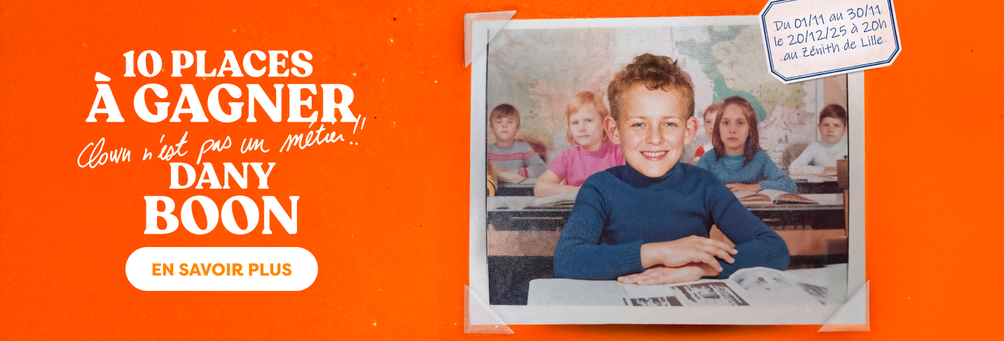 jeu concours reseaux sociaux instagram places spectacle dany boon a gagner lille