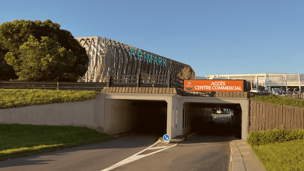 Nouvel Accès Centre commercial Aushopping Bordeaux Lac travaux itinéraire