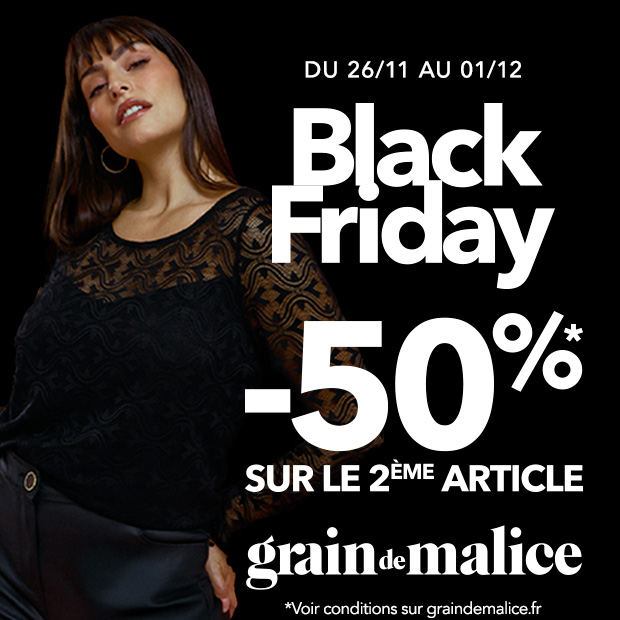 Grain de Malice | Black friday : -50% sur le 2e article