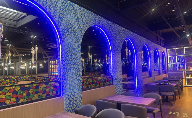 Intérieur du restaurant Atlantic situé à Chasseneuil