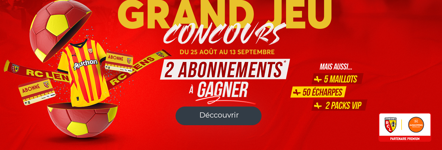 Grand Jeu concours Rc Lens | Aushopping Noyelles