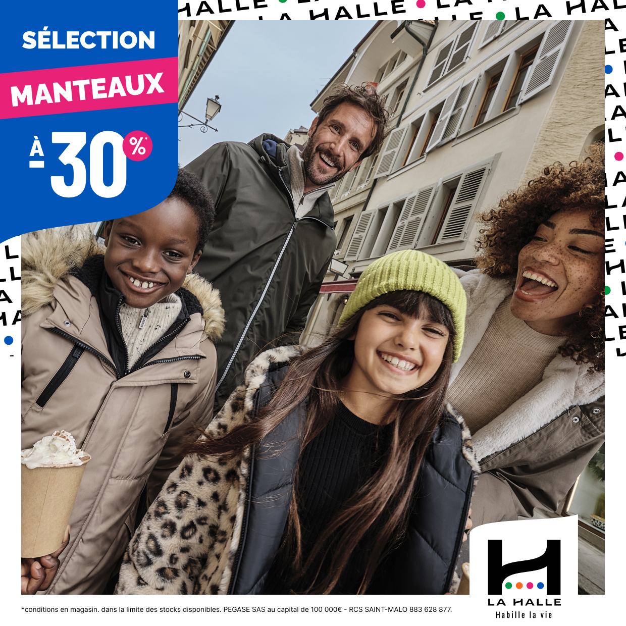 Sélection à -30%* chez La Halle du 5 au 25 novembre 2025