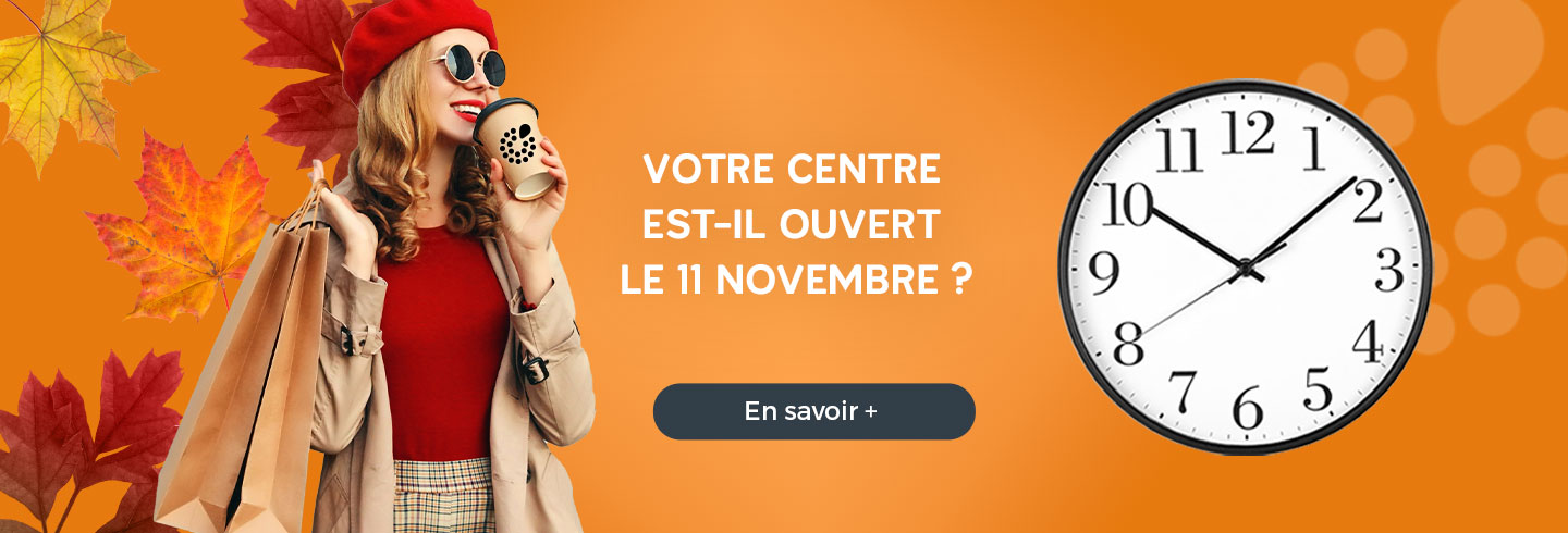 Votre centre est-il ouvert pour le 11 novembre ? Toutes les informations pratiques sur le site Aushopping de votre centre commercial Aushopping Saint Quentin