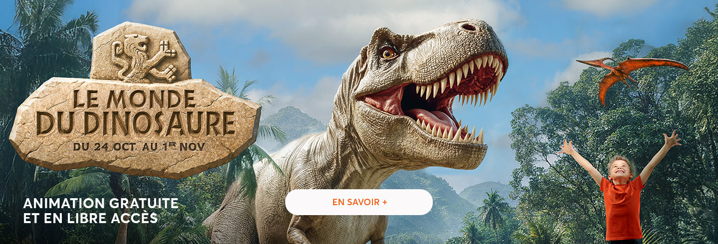 halloween 2025 Aushopping Promenade de Flandre le monde du dinosaure