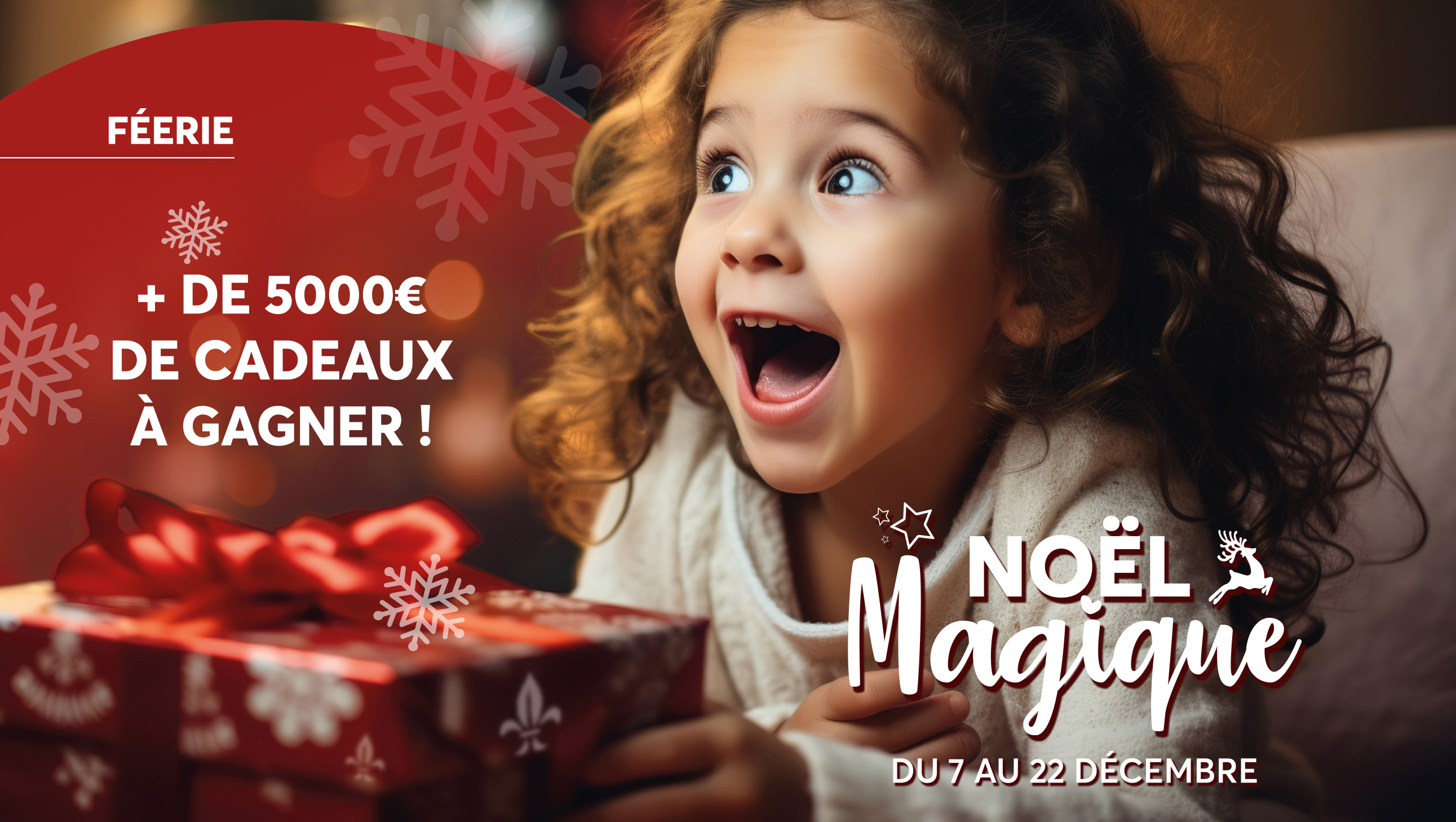 Noël Magique dans le centre commercial Aushopping Blois-Vineuil du 7 au 22 décembre avec plus de 5000 euros de cadeaux à gagner