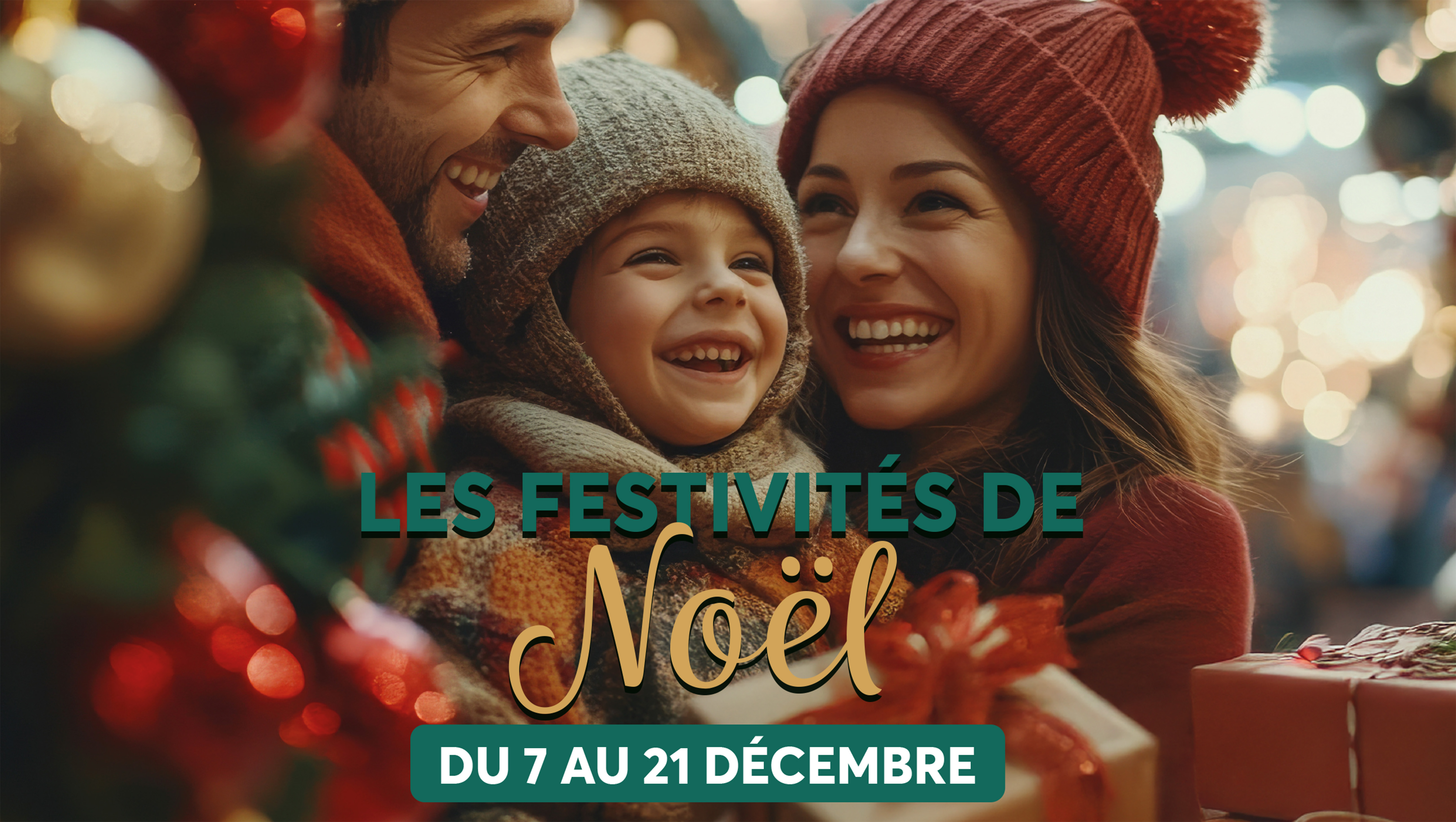 Les Festivités de Noël du 7 au 21 décembre dans votre centre commercial Aushopping Maurepas Pariwest