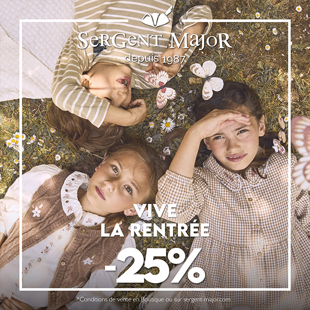Vive la rentrée avec Sergent Major : -25%*