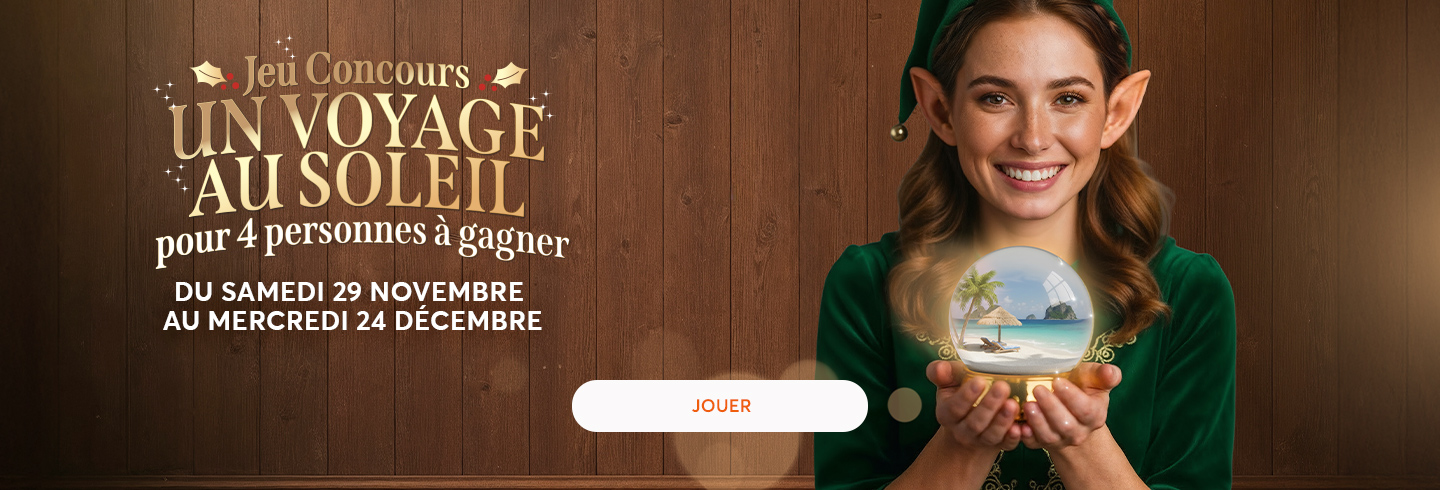 Jeu Noël : gagnez un voyage au soleil !