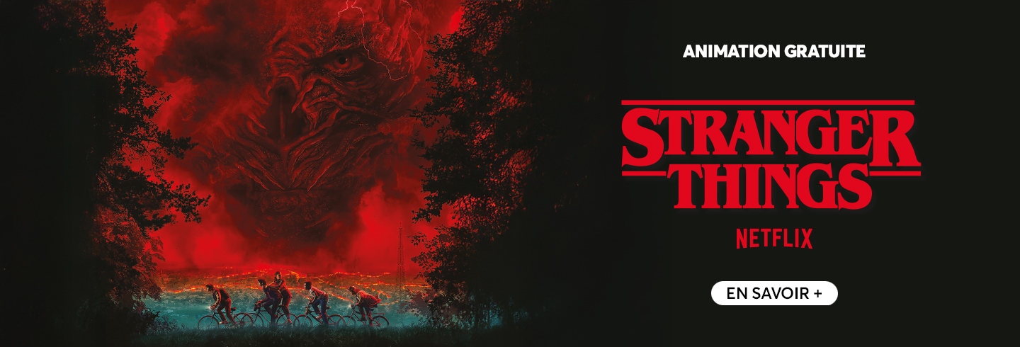 Animation Stranger Things centre commercial Aushopping Bordeaux Lac
