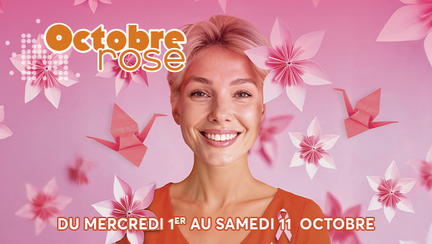 Opération octobre rose centre commercial aushopping noyelles du 1/10 au 11/10