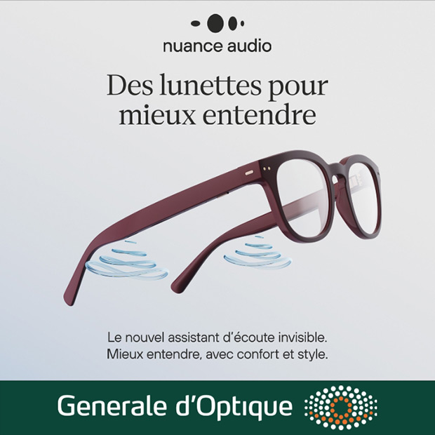 Des lunettes pour mieux entendre chez Générale d'Optique