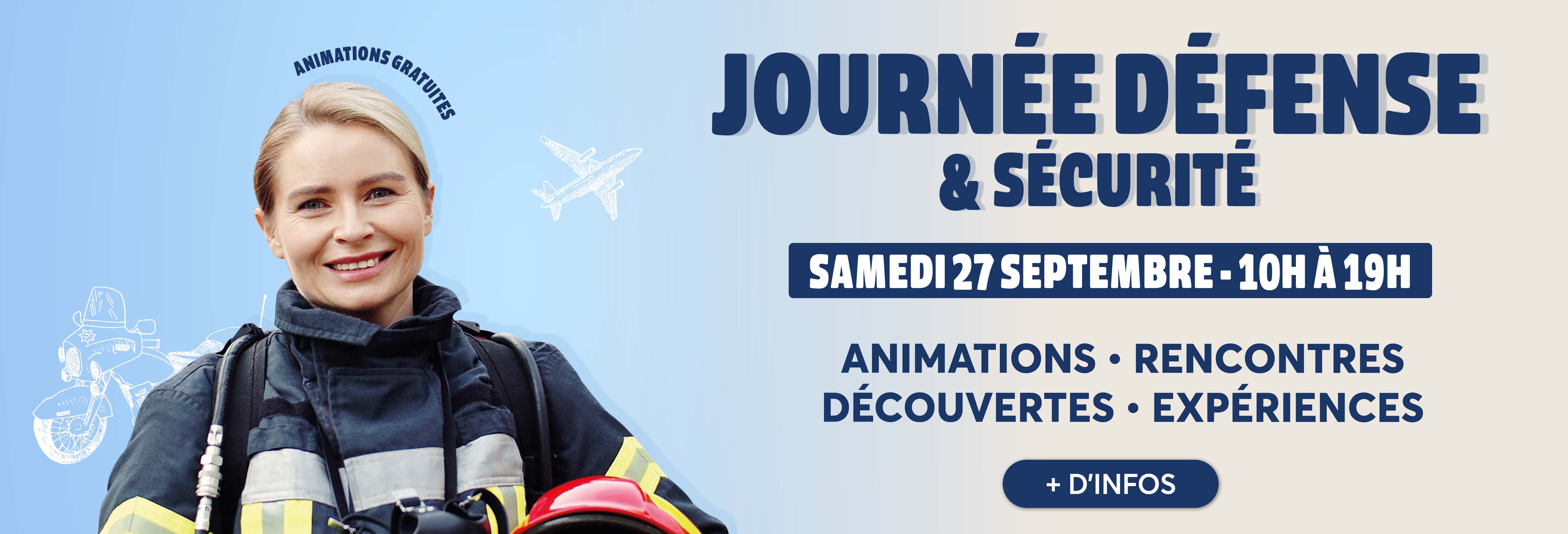 Profitez d'une journée Défense et Sécurité le samedi 27 septembre 2025 de 10H à 19H dans votre centre commercial Aushopping Poitiers Sud