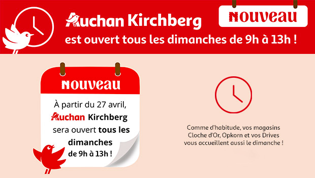 Auchan Kirchberg Ouverture Dimanche - Actu Web