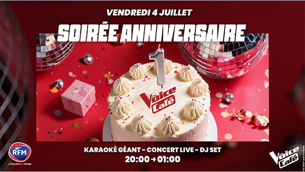 soirée anniversaire the voice café
