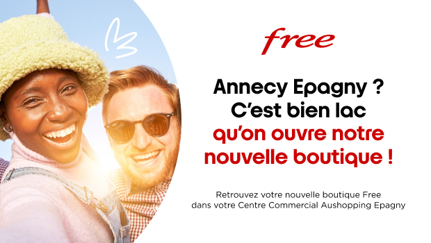 ouverture nouvelle boutique free centre commercial Epagny