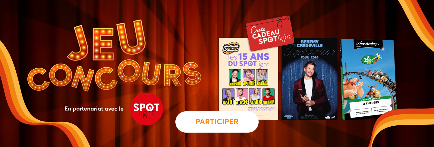 jeu concours carte cadeau spectacles wonderbox spotlight