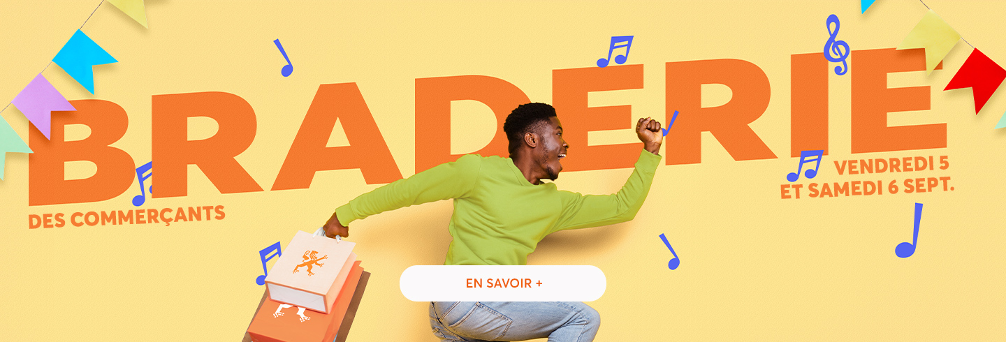 braderie des commerçants Aushopping Promenade de Flandre 5 et 6 septembre