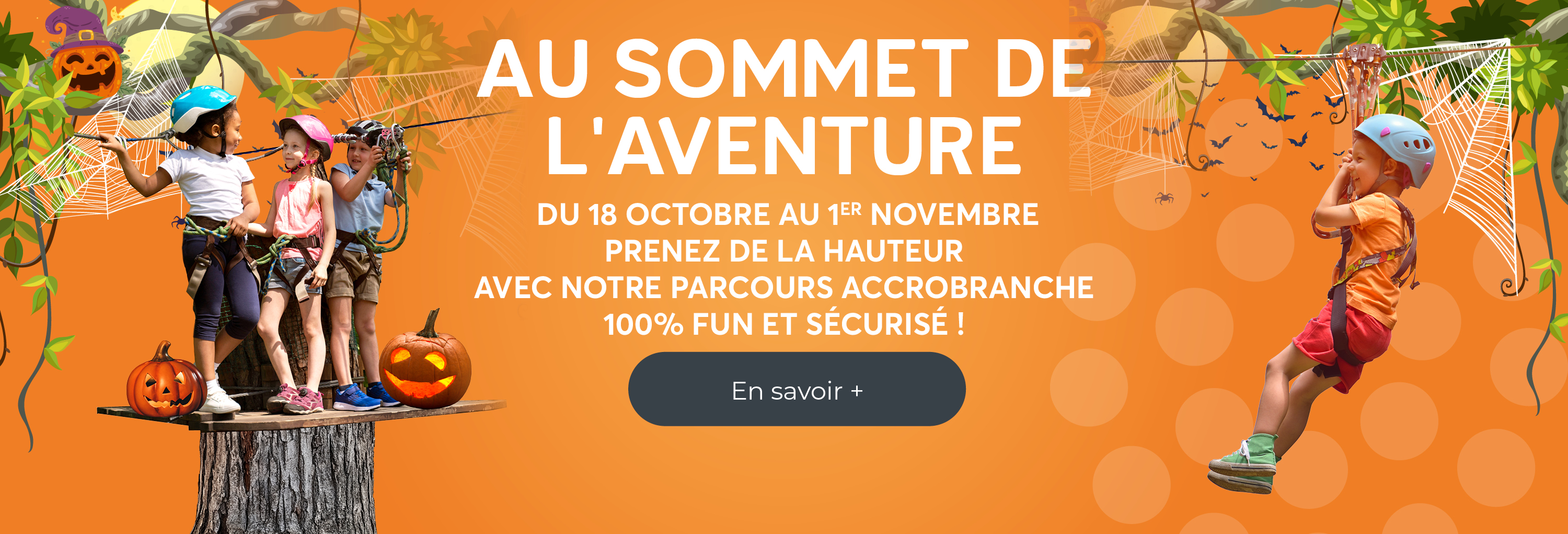 Accrobranche Halloween octobre 2025