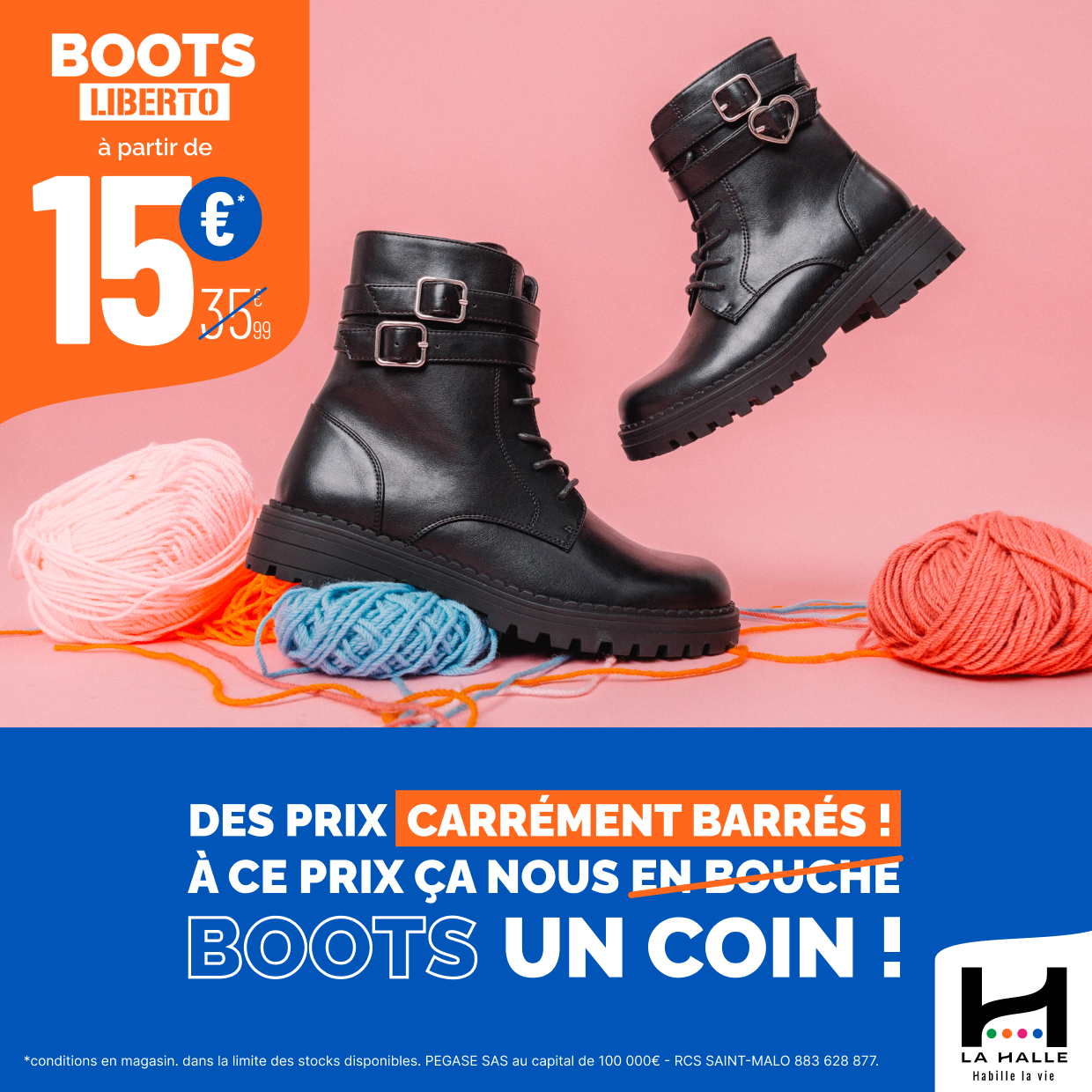 Boots CREEKS et LIBERTO à des prix carrément barrés chez La Halle