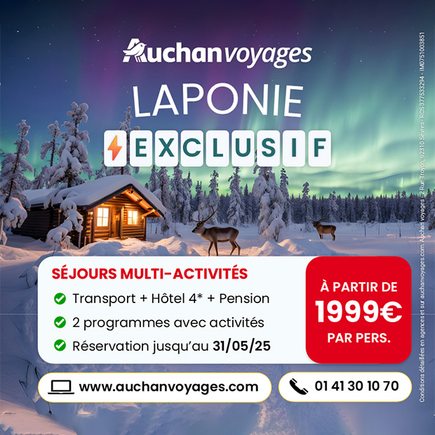 Auchan voyages : Laponie exclusif !