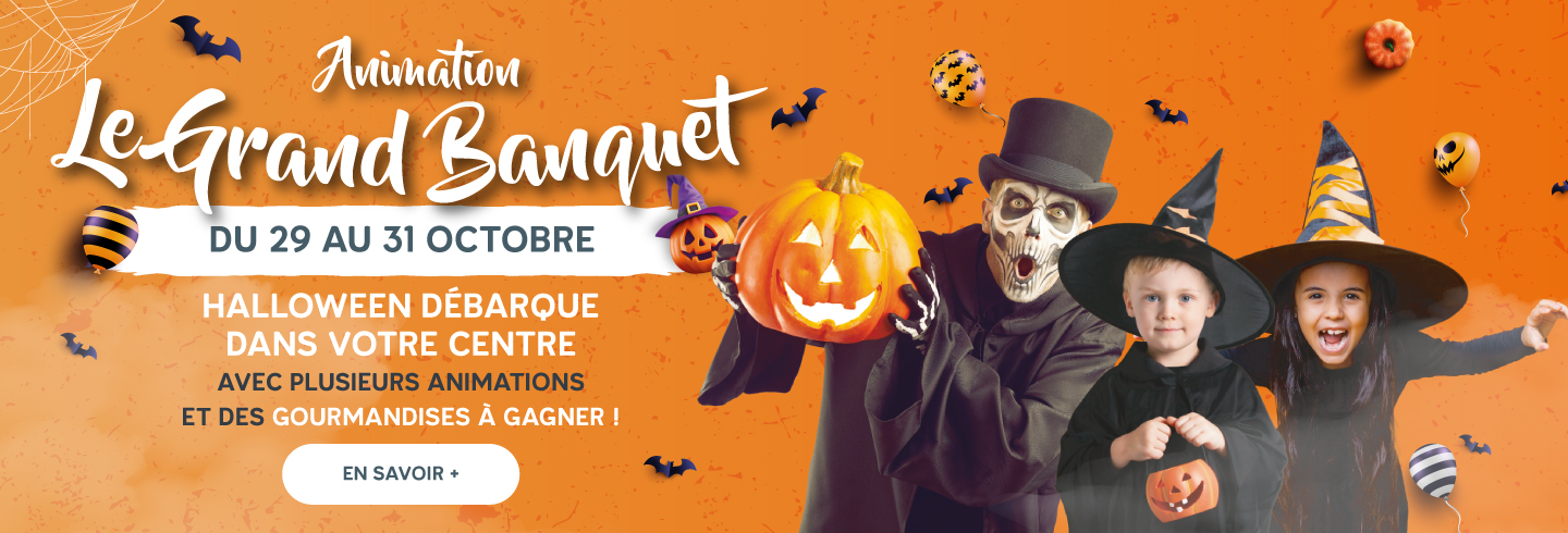 Opération Halloween centre commercial Aushopping Marseille saint loup