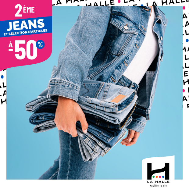 La Halle : offre de saison à -50%*