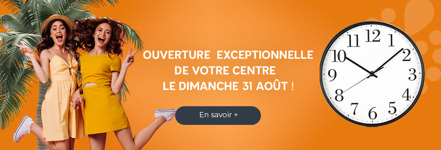 Ouverture Exceptionnelle dimanche 31 aout | Aushopping Noyelles