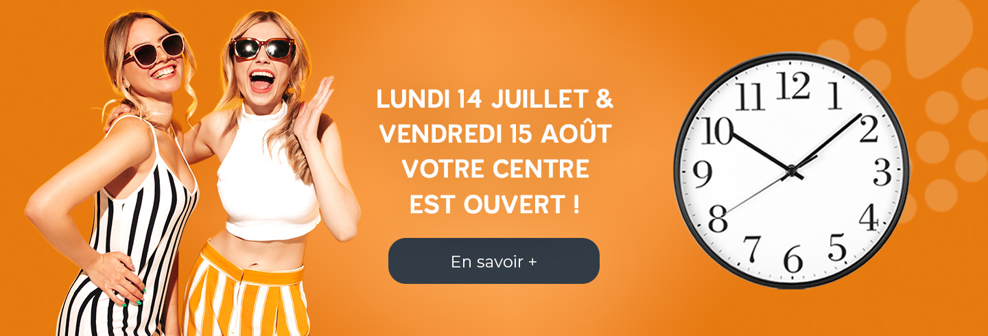 Votre centre commercial aushopping maurepas pariwest est ouvert le 14 juillet et le 15 août !
