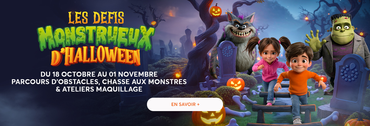 halloween 2025 Aushopping Leers défis monstrueux sportifs