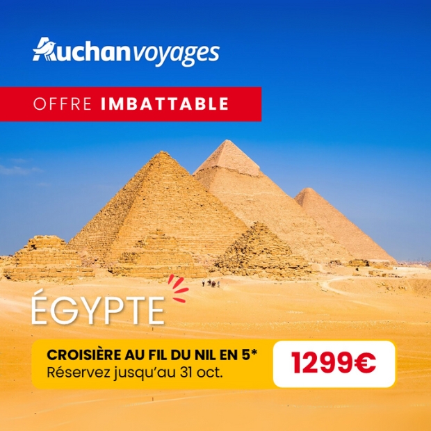 Auchan Voyages - Partez à la découverte de l'Égypte !
