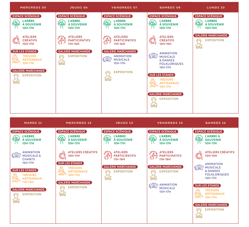 Planning semaine polonaise Aushopping Noyelles