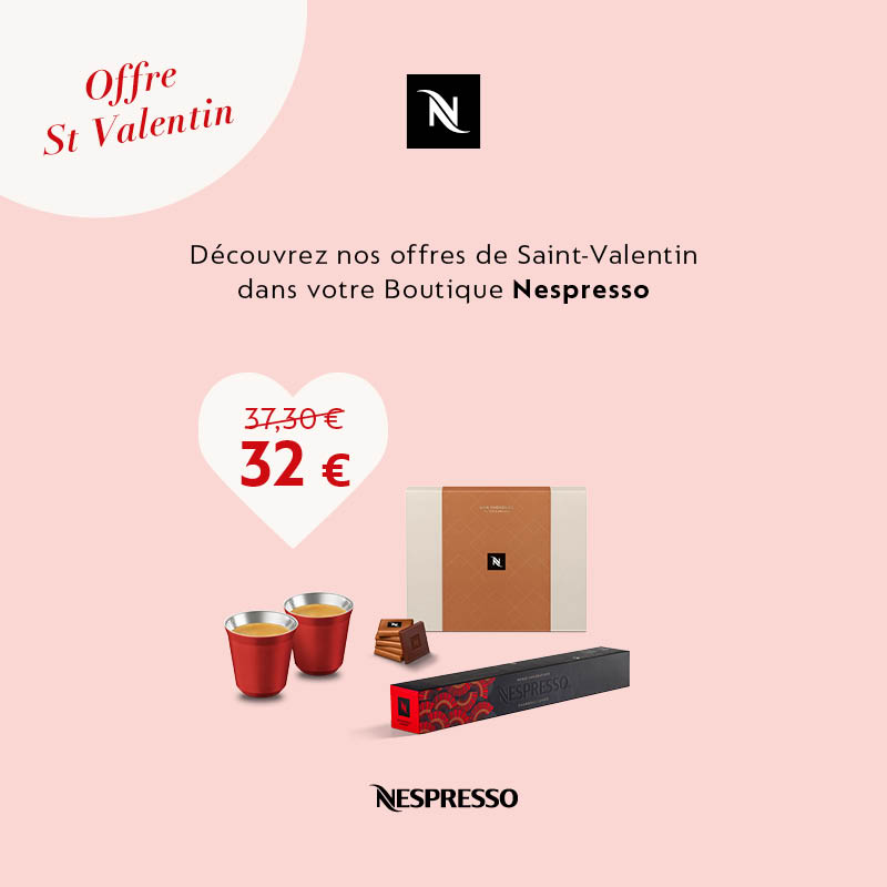 Nespresso offre Saint-Valentin février 2025