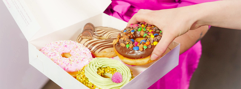 Photo d'ambiance de la boutique Dreams Donuts, située au 1er étage du Kirchberg Shopping Center