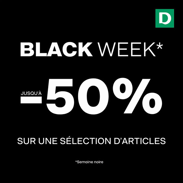 Black Week chez Deichmann : jusqu'à -50%* sur une sélection d'articles
