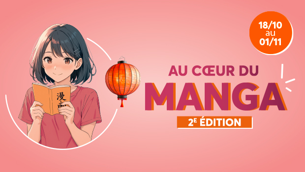 Profitez de notre animation Au Coeur du Manga pour la seconde édition au centre commercial Aushopping Mantes Buchelay du 18 octobre au 1er novembre 2025