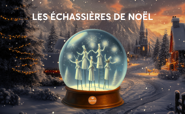 les échassières de Noël à Perpignan