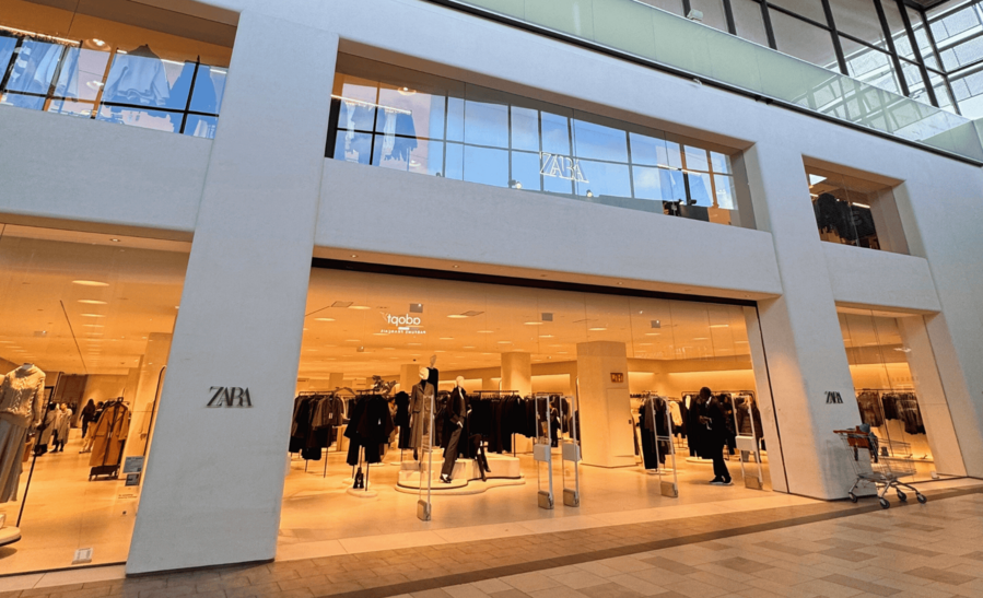 boutique zara centre commercial aushopping bordeaux lac magasins mode tendance shopping