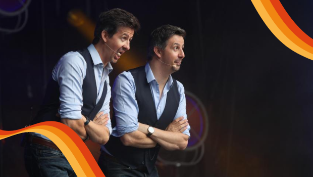spectacle humour gratuit festival Faches lesjumeaux