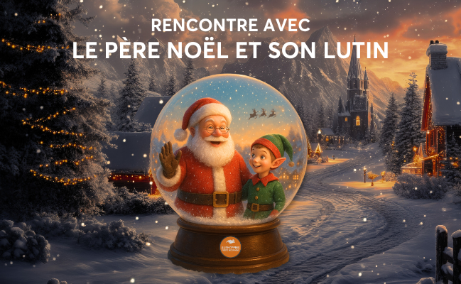 Le père Noël et son lutin à Perpignan