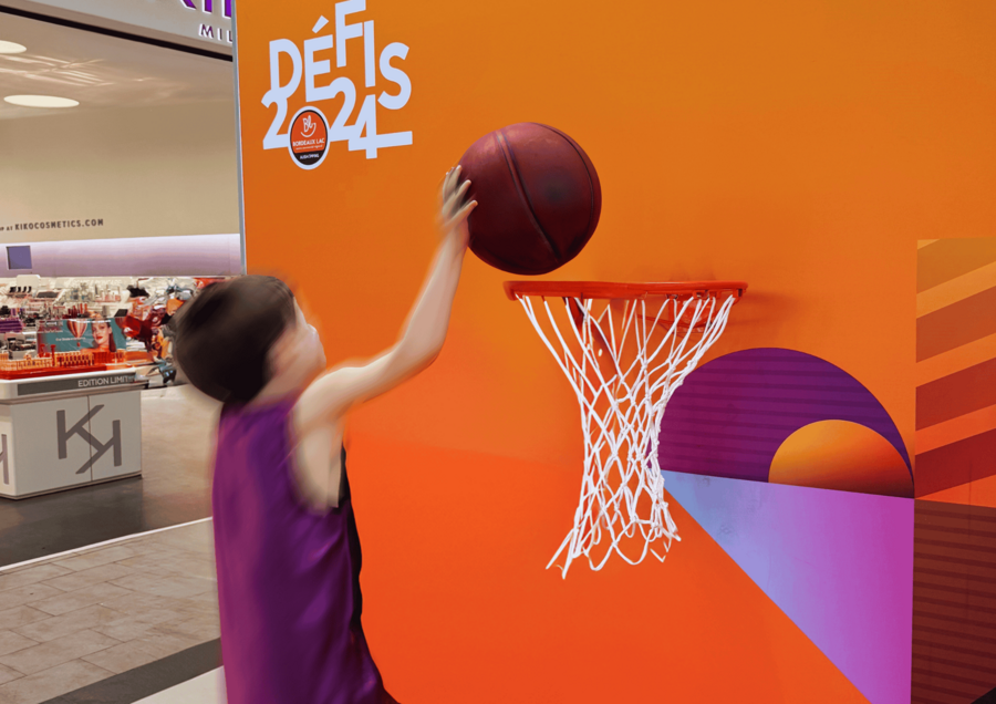 Centre commercial Aushopping Bordeaux Lac rétrospective 2024 animation défis sportifs