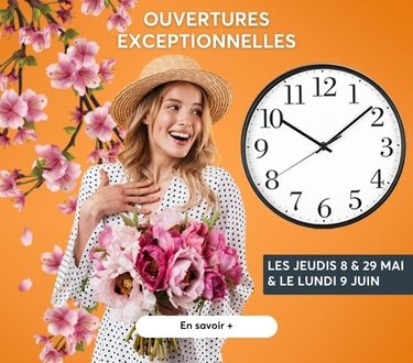 Ouvertures exceptionnelles Aushopping Porte d'Espagne