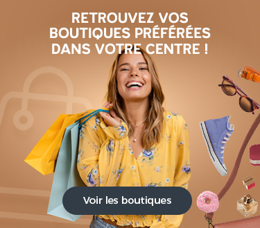Retrouvez toutes vos boutiques préférées dans votre centre commercial Auchan