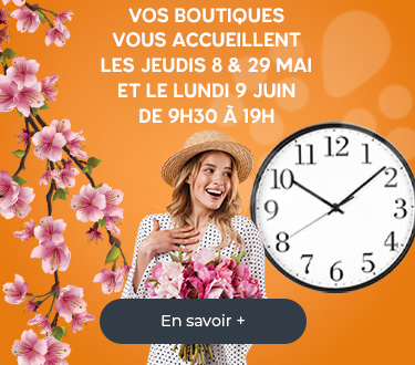 Ouverture 8 ET 29 Mai et 9 Juin