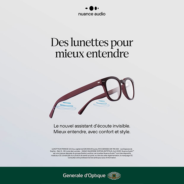 Nouveauté Générale d'Optique : des lunettes pour mieux entendre !