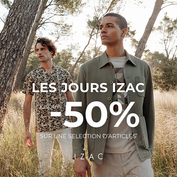 Les jours Izac -50%