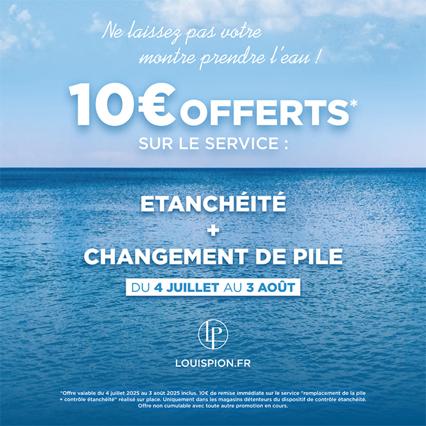 Louis Pion offre d'été : 10€ offerts*