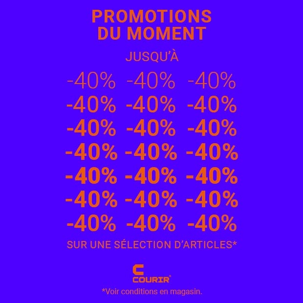 Promotions du moment chez Courir !