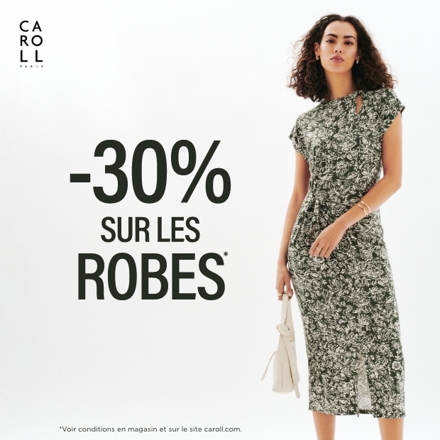 Caroll : -30% sur les robes*